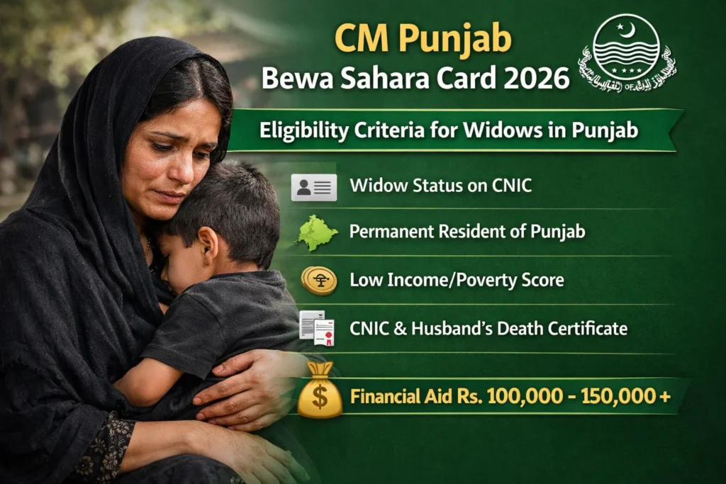 CM Punjab Bewa Sahara Card 2026 Eligibility Criteria